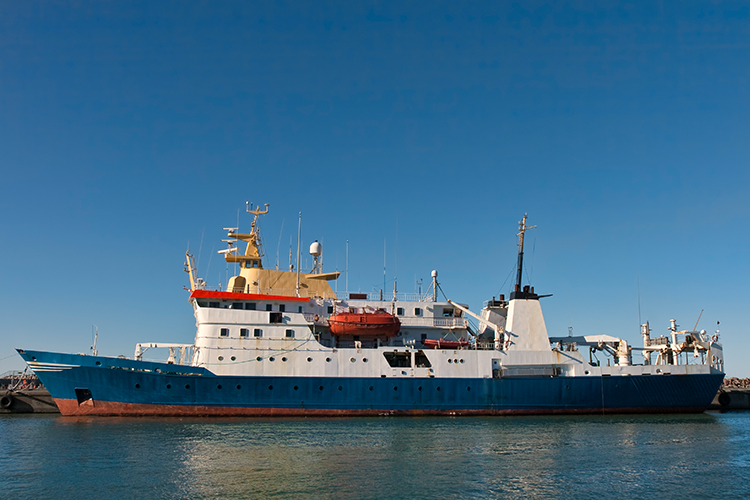 Research vessel.