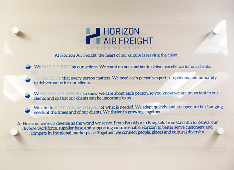 Horizon Air Freight values