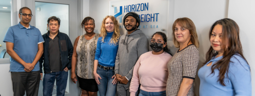 Group photo for horizon air freight staff