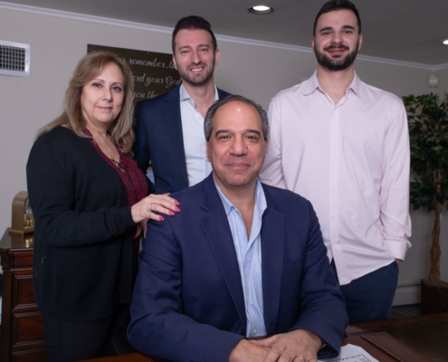 From left to right: Rosemarie Susino, Director of Marine Logistics; Alexander Durante, Director Cruise Operations; Steve Leondis Chief Executive Officer; Alex Leondis, VP of Finance
